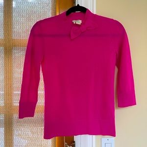 Kate spade magenta sweater with bow